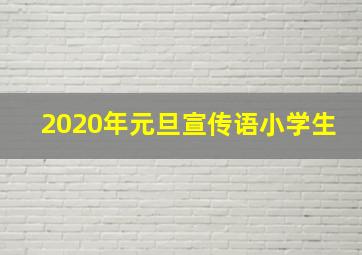 2020年元旦宣传语小学生