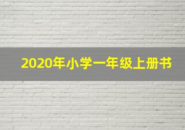 2020年小学一年级上册书