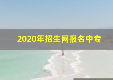 2020年招生网报名中专