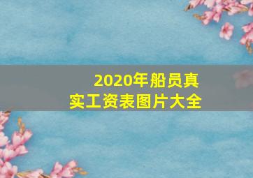 2020年船员真实工资表图片大全