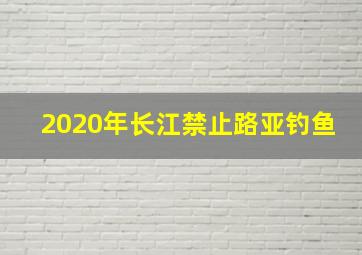 2020年长江禁止路亚钓鱼