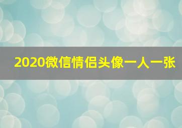 2020微信情侣头像一人一张