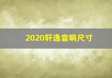 2020轩逸音响尺寸