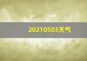 20210503天气