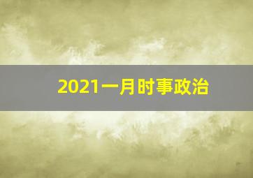 2021一月时事政治