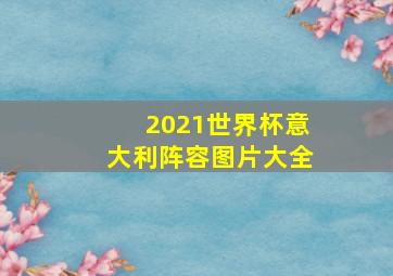 2021世界杯意大利阵容图片大全