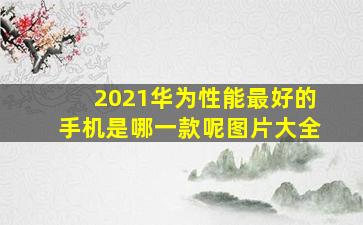 2021华为性能最好的手机是哪一款呢图片大全