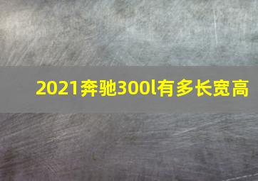 2021奔驰300l有多长宽高