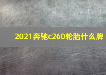 2021奔驰c260轮胎什么牌