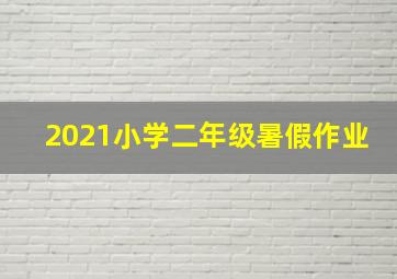 2021小学二年级暑假作业