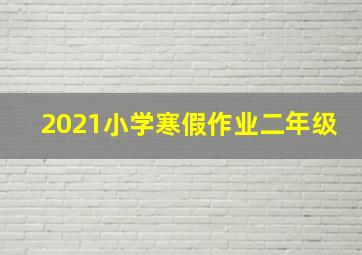 2021小学寒假作业二年级