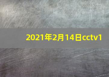 2021年2月14日cctv1