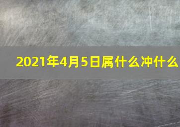 2021年4月5日属什么冲什么