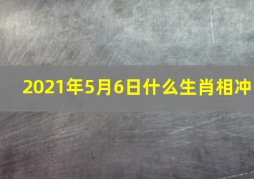 2021年5月6日什么生肖相冲