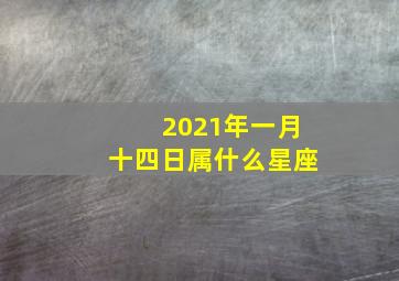 2021年一月十四日属什么星座