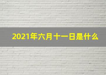 2021年六月十一日是什么