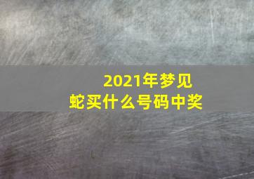 2021年梦见蛇买什么号码中奖