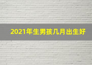 2021年生男孩几月出生好