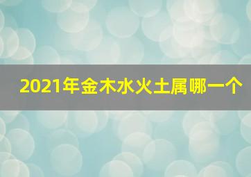 2021年金木水火土属哪一个