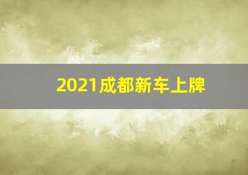 2021成都新车上牌