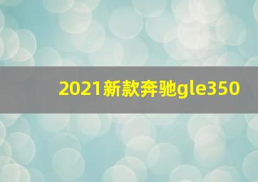 2021新款奔驰gle350