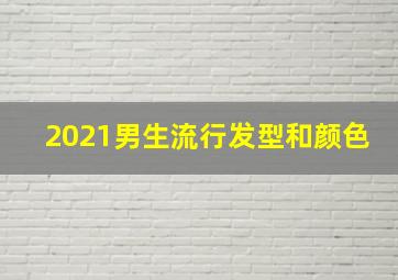 2021男生流行发型和颜色