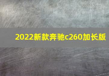 2022新款奔驰c260加长版