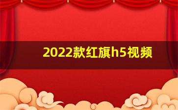 2022款红旗h5视频