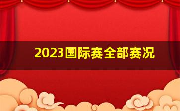 2023国际赛全部赛况