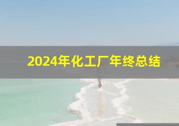 2024年化工厂年终总结