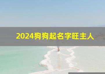 2024狗狗起名字旺主人