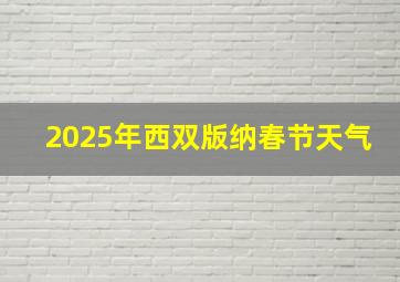 2025年西双版纳春节天气