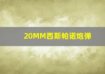 20MM西斯帕诺炮弹