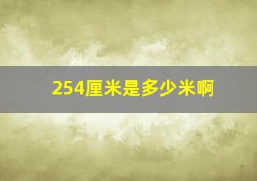 254厘米是多少米啊