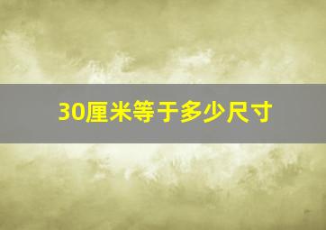 30厘米等于多少尺寸