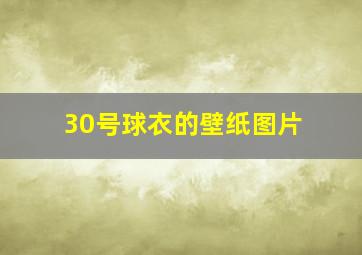 30号球衣的壁纸图片