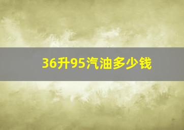 36升95汽油多少钱