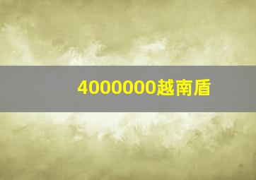 4000000越南盾