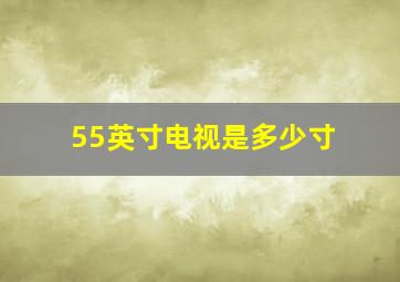 55英寸电视是多少寸