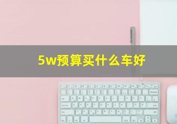 5w预算买什么车好