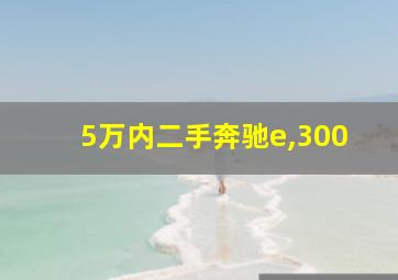 5万内二手奔驰e,300