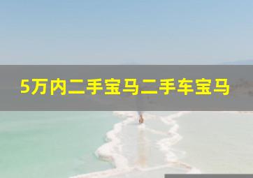 5万内二手宝马二手车宝马