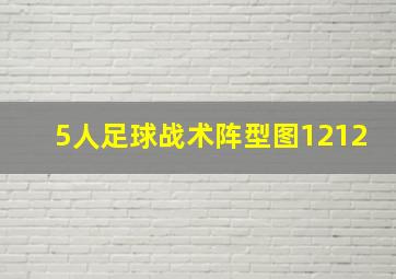 5人足球战术阵型图1212