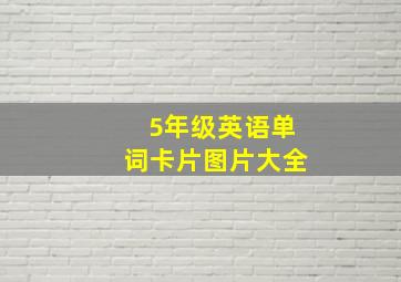 5年级英语单词卡片图片大全