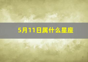 5月11日属什么星座