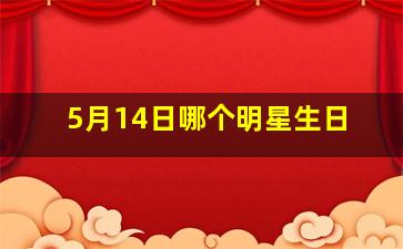 5月14日哪个明星生日