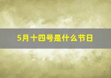 5月十四号是什么节日