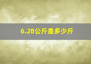 6.28公斤是多少斤