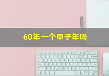 60年一个甲子年吗