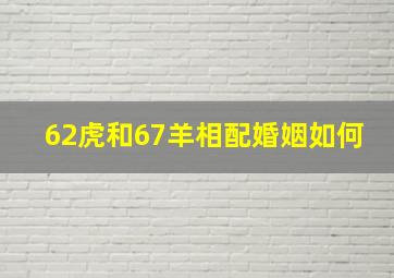 62虎和67羊相配婚姻如何